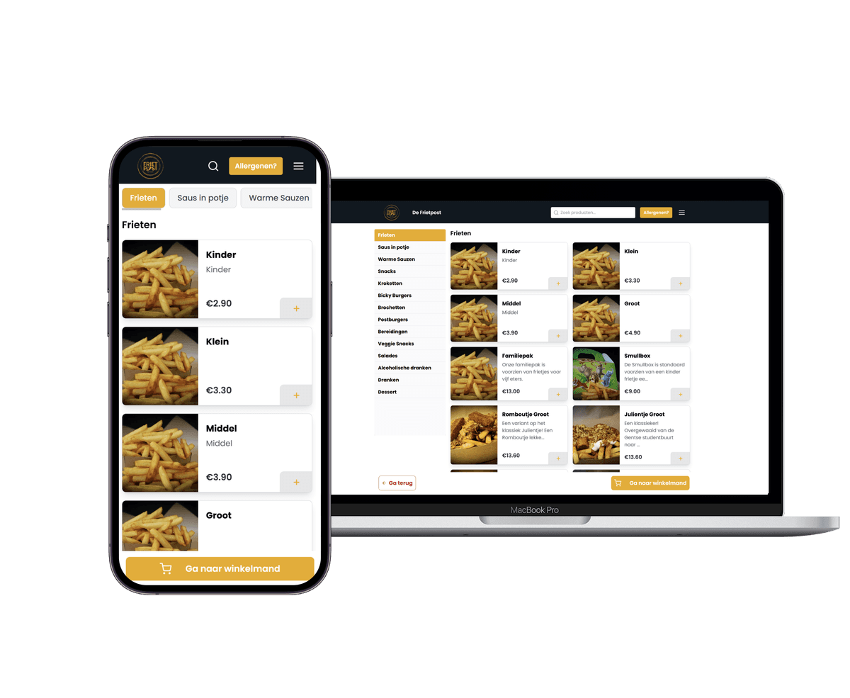 Orderapp – Alles-in-één platform voor frituren & horeca
